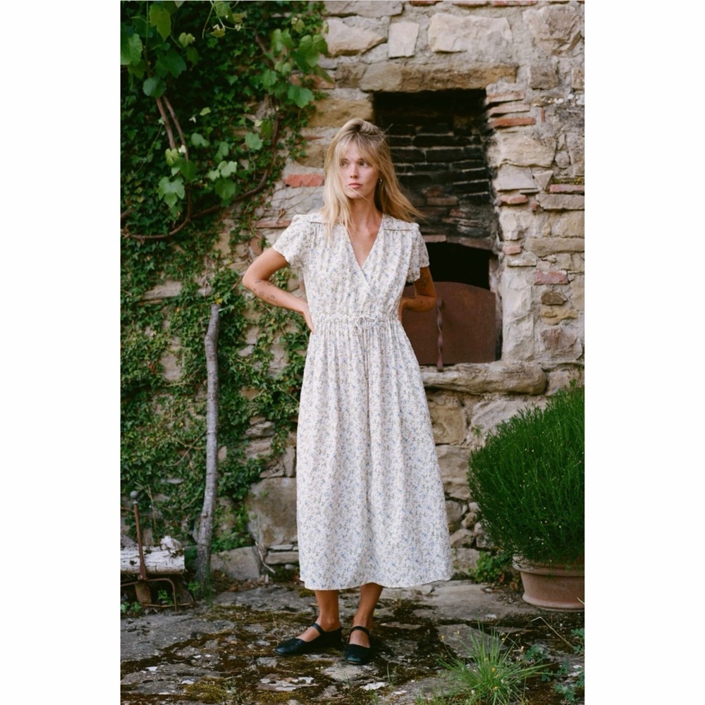 Christy Dawn The Dawn Dress. Sea Spray Swiss Dot